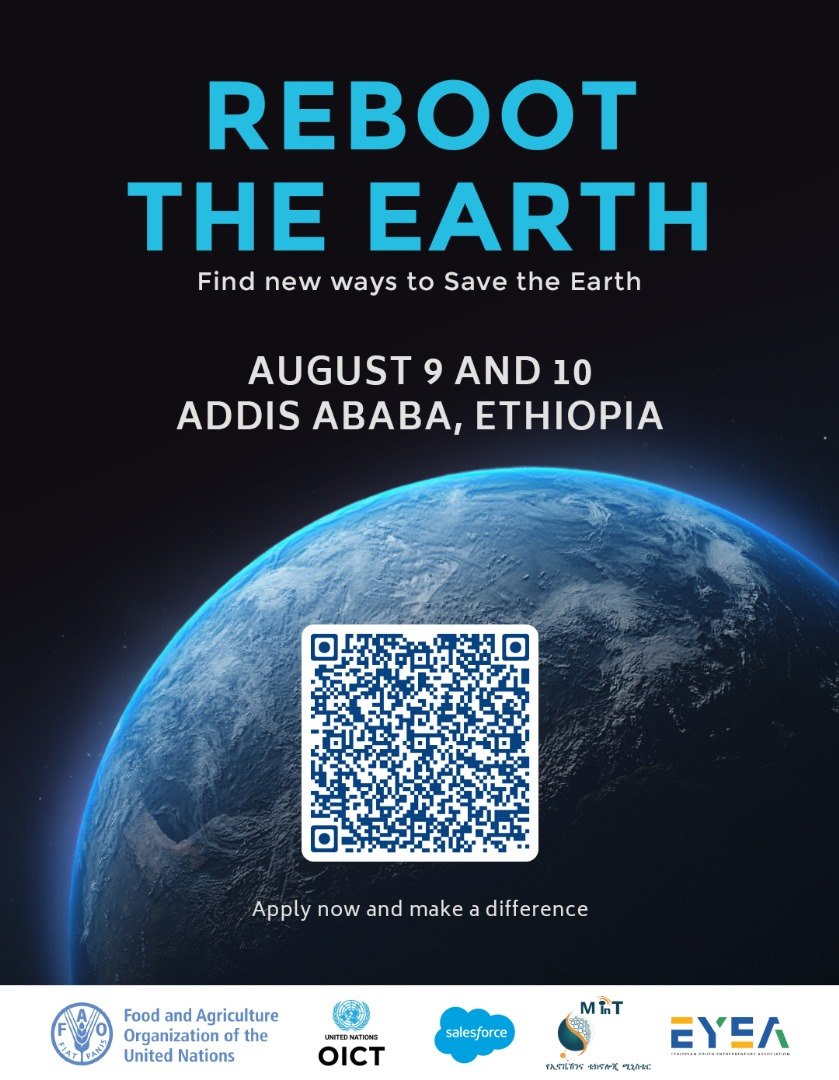Ethiopian Youth Entrepreneurs Association (EYEA) (@eyea_et) on Twitter photo 🌍 Registration is OPEN for #RebootTheEarth Ethiopia 2025!
Join us in Addis Ababa to build AI-powered solutions for climate & agriculture.
📅 Aug 9–10
📝 Register: docs.google.com/forms/d/e/1FAI…
Powered by <a href="/FAO/">Food and Agriculture Organization</a> , #MinT_Ethiopia & #EYEA 🌍 Registration is OPEN for #RebootTheEarth Ethiopia 2025!
Join us in Addis Ababa to build AI-powered solutions for climate & agriculture.
📅 Aug 9–10
📝 Register: docs.google.com/forms/d/e/1FAI…
Powered by <a href="/FAO/">Food and Agriculture Organization</a> , #MinT_Ethiopia & #EYEA