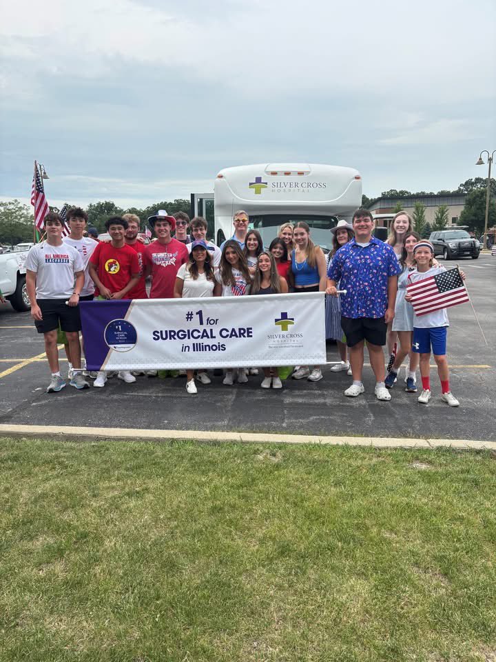On July 4th, Providence students made a big impact in their community! They handed out 1,500 stress balls filled with candy to on behalf of Silver Cross Hospital. Several of the students also volunteer their time at the hospital, lending a helping hand to those who need it most.
