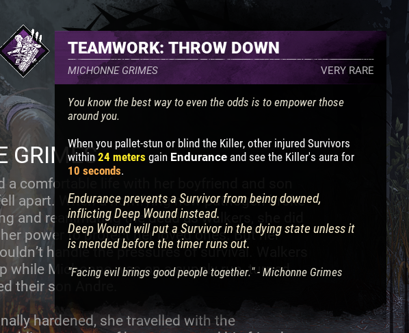 MintSkullYT's tweet image. MICHONNE GRIMES INGAME + PERKS!!!
Hoooly are the perks interesting 💀