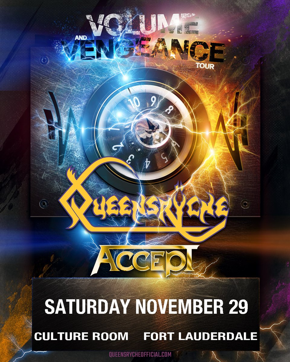 CultureRoom (@cultureroom) on Twitter photo Just announced! Queensryche <a href="/queensryche/">Queensrÿche</a> w/spec guests Accept <a href="/accepttheband/">Accept</a> - Saturday, November 29 <a href="/CultureRoom/">CultureRoom</a> Tix on sale Friday, July 11 ticketmaster.com/event/0D0062DB… Just announced! Queensryche <a href="/queensryche/">Queensrÿche</a> w/spec guests Accept <a href="/accepttheband/">Accept</a> - Saturday, November 29 <a href="/CultureRoom/">CultureRoom</a> Tix on sale Friday, July 11 ticketmaster.com/event/0D0062DB…