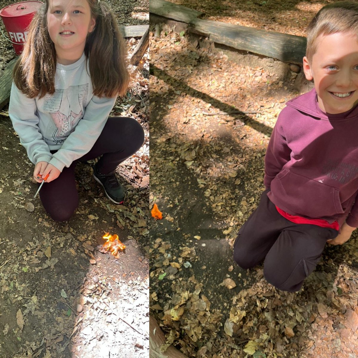 <a href="/Y4KingClass/">Y4 King Class</a> Today we used flint and steel to make our own fires.