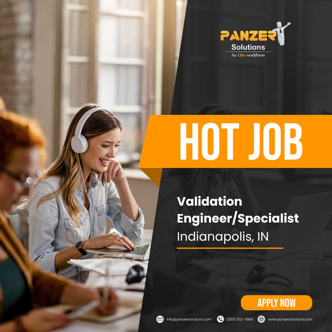 panzersolution's tweet image. Job Title: Validation Engineer/Specialist
Location: Indianapolis, IN
Duration: 6+ Months
Share resumes at resume@panzersolutions.com
Click Here: panzersolutions.com/jobopportunuti…
#PanzerSolutions #validationengineer #specialist #JobSearch #JobSeekers #job #indianapolis #Indiana