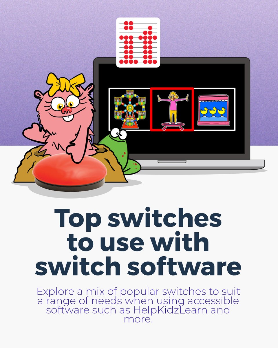 Inclusive Technology (@inclusivetechuk) on Twitter photo 🔴 Switches that work beautifully with accessible software
Looking to get started with switch software like <a href="/HelpKidzLearn/">HelpKidzLearn</a>? Visit our switch technology range: ccur.short.gy/qnePbt
#SwitchAccess #SwitchTechnology #AssistiveTech #a11y #senco #SEND 🔴 Switches that work beautifully with accessible software
Looking to get started with switch software like <a href="/HelpKidzLearn/">HelpKidzLearn</a>? Visit our switch technology range: ccur.short.gy/qnePbt
#SwitchAccess #SwitchTechnology #AssistiveTech #a11y #senco #SEND