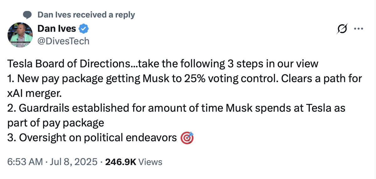 I disagree with steps 2 and 3. That just seems like silly micromanagement and timekeeping.

Just make sure Elon gets 25% voting control in his new Tesla pay package, and set very ambitious operational and market cap targets. Elon's time has always been split between his various