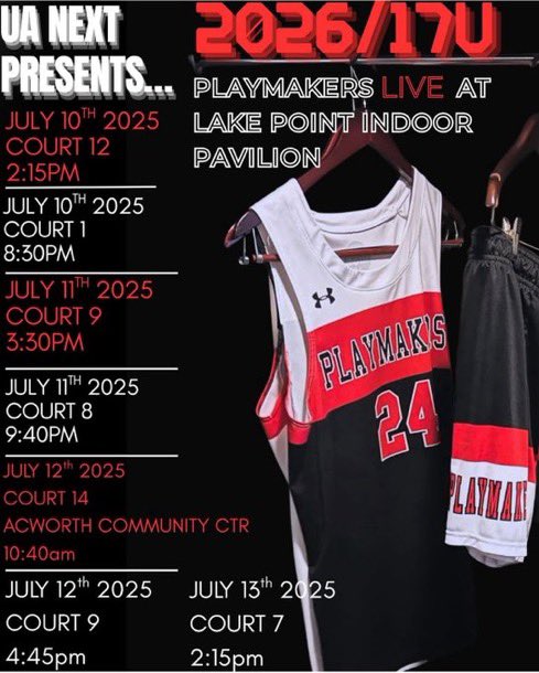 reviberay's tweet image. VA PLAYMAKERS LIVE PERIOD!
College Coaches - Our 17U & 16U @UABasketball @RiseCircuit Teams are in ATLANTA, GA this weekend for the #LivePeriod #ATL
Do not miss your opportunity on @IsrialBraxton. This kid is the real deal. Plays bigger than his size, eagerly attacks from the…
