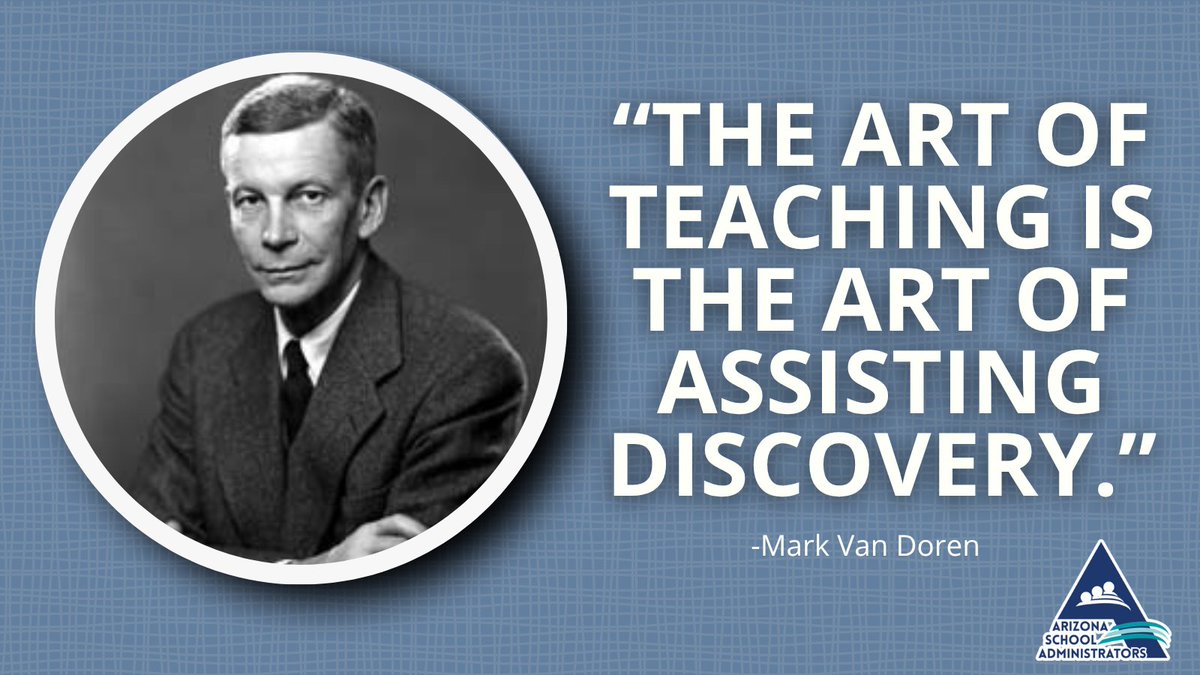 “The art of teaching is the art of assisting discovery.” - Mark Van Doren