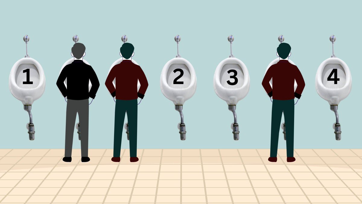 Nikemide2's tweet photo. You walked into a restroom, which number are you using? 👀 https://t.co/eZ9a0OPSgq