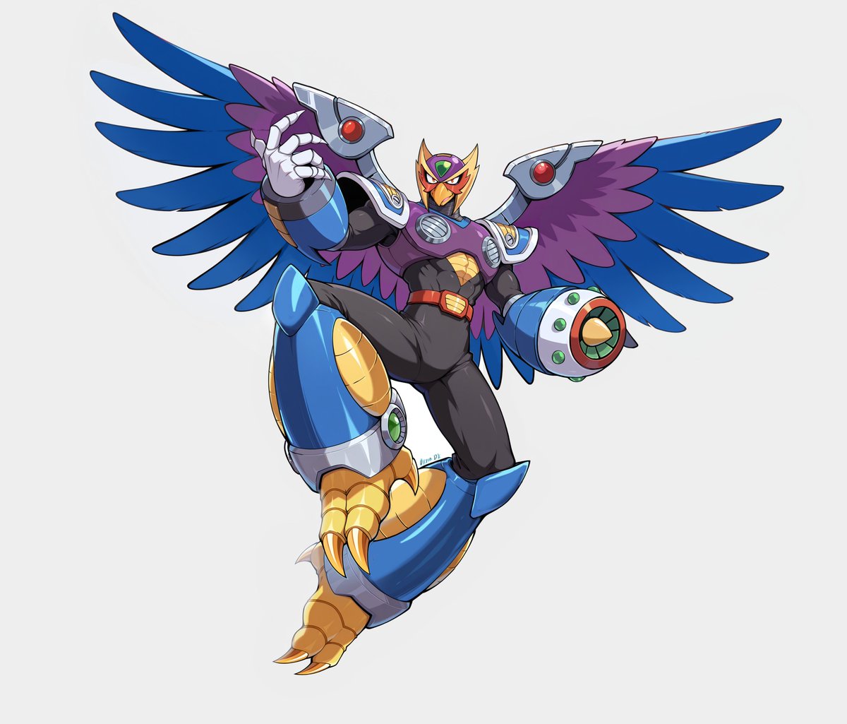 Dauntedx's tweet image. *insert Screaming Eagle sounds* here is the up next of the Ruby Spears style X series characters! first up of the Mavericks, Storm Eagle! i went back and forth with some of the ideas, but when you look at him, you can see see it, right? lol