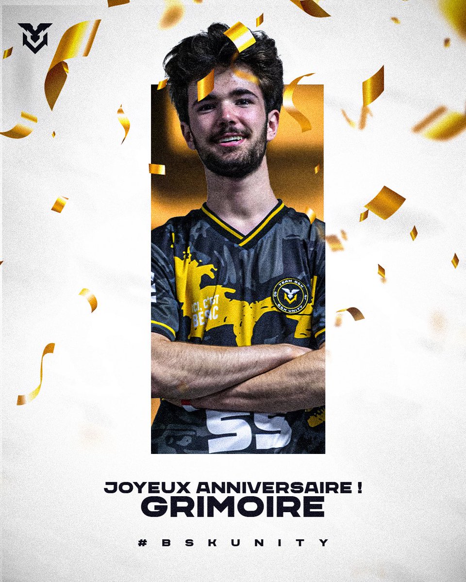 TeamBSK_'s tweet image. 19 bougies pour notre champion @Grimoireftn 🎂
Toute l’équipe te souhaite un joyeux anniversaire ! 🥳