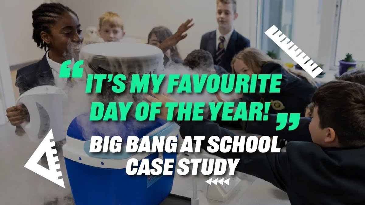 BigBangUKSTEM's tweet image. Inspire your class with #BigBangatSchool! Sign up today to get resources and connections to create your own STEM celebration and start an extraordinary journey for your students.
Watch the video: bit.ly/400ExvO