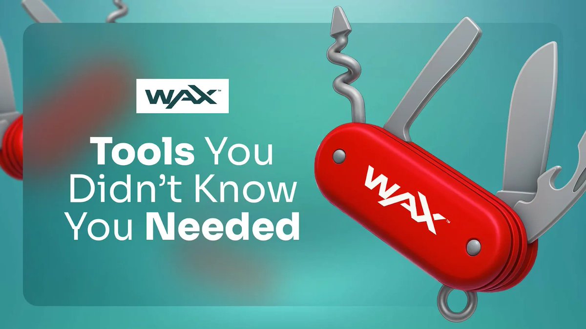 🛠️ The Swiss Army Knife of WAX!

The WAX ecosystem is loaded with tools that do more than you think—bots, bridges, explorers, and staking tools that cover every angle.

Explore the full toolkit: wax-io.medium.com/wax-tools-you-…