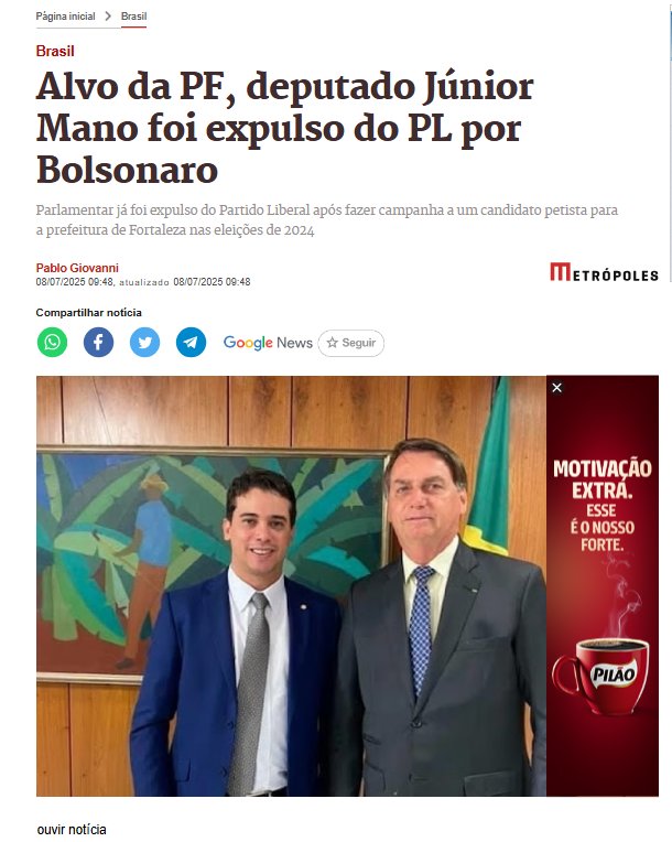 E eu pergunto: em a PF realizando uma busca e apreensão em desfavor dos 513, algum sairia isento nessa operação? Bando de pilantras!
