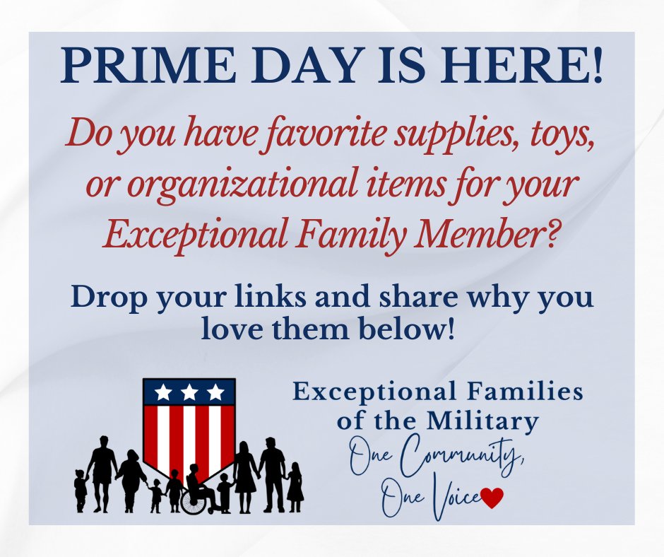 Prime Day has arrived! We'd love to hear from you!

#EFMVoice #EFMP #MedicalSupplies #PrimeDay