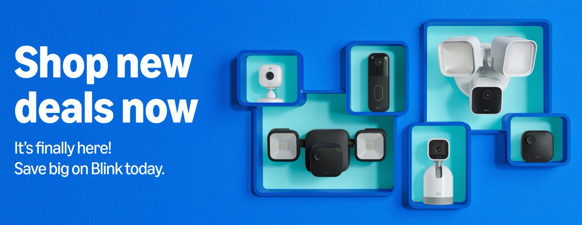 The best deals on BLINK are on now.  Setting mine up today!  amzn.to/4kt6sMk