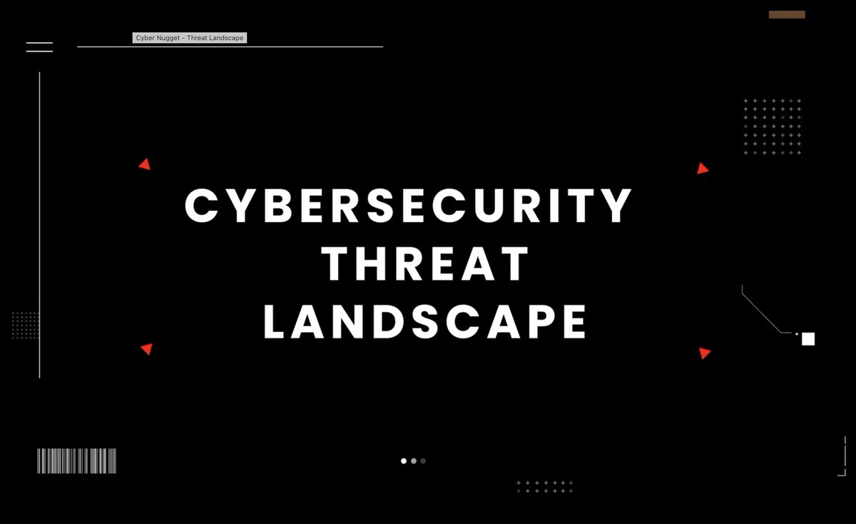Cyber Nugget: Cybersecurity Threat Landscape
<a href="/UWF/">UWF</a>'s Connar McCasland breaks down the evolving cybersecurity threat landscape, highlighting how human error remains a top threat.  

Learn more: nuggets.cyber-guild.org/videos/threat-… 

#UWFCyber #cybersecurity #passwordsecurity #phising