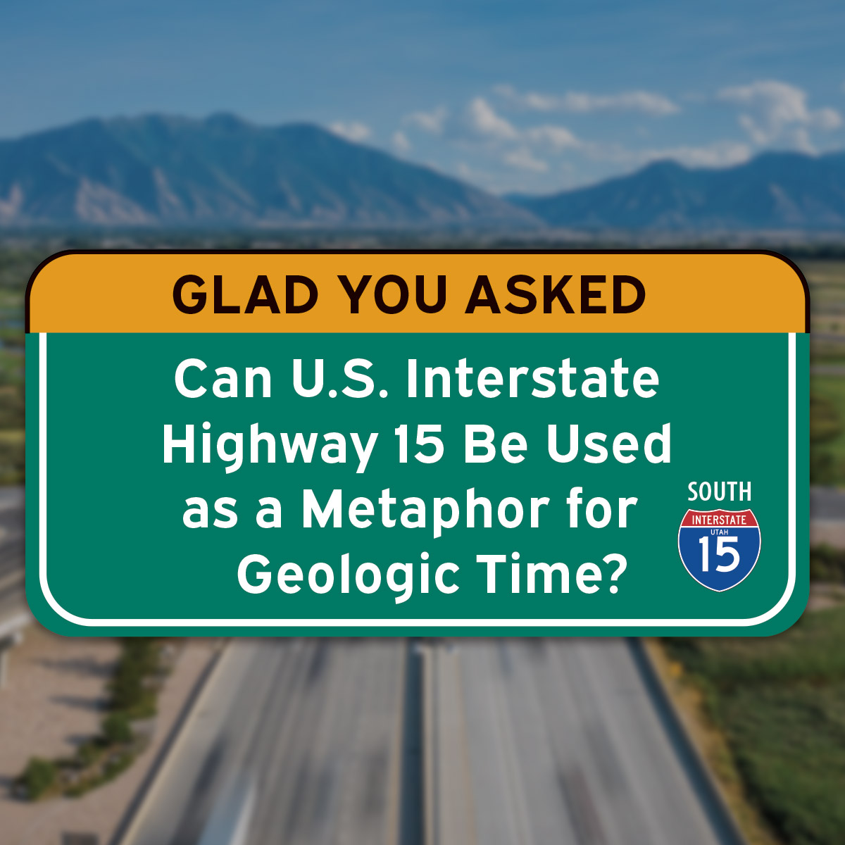 Ever wondered how to see geologic time? 🕰️ UGS mapped Earth’s 4.6 billion years onto Utah’s I-15—each mile = 11.5 million years! 🚗
See the timeline: ow.ly/Kfqj50TySxh
#gladyouasked #utahgeology