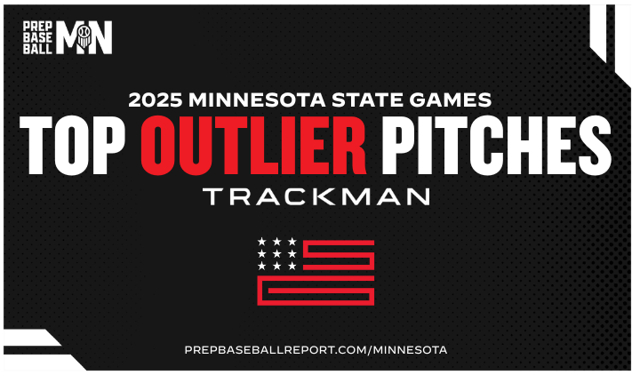 Prep Baseball Minnesota (@prepbaseballmn) on Twitter photo #𝗠𝗡𝗦𝘁𝗮𝘁𝗲𝗚𝗮𝗺𝗲𝘀𝟮𝟱: 𝘖𝘶𝘵𝘭𝘪𝘦𝘳 𝘗𝘪𝘵𝘤𝘩𝘦𝘴
The state games had it's fair share of fuel and filth. Check out our list of outlier pitches we saw using <a href="/TrackManBB/">Trackman Baseball</a>.
Story 🔗: loom.ly/mhIvdOg
<a href="/prepbaseball/">Prep Baseball</a> | <a href="/AJuddy13/">Andy Judkins</a> #𝗠𝗡𝗦𝘁𝗮𝘁𝗲𝗚𝗮𝗺𝗲𝘀𝟮𝟱: 𝘖𝘶𝘵𝘭𝘪𝘦𝘳 𝘗𝘪𝘵𝘤𝘩𝘦𝘴
The state games had it's fair share of fuel and filth. Check out our list of outlier pitches we saw using <a href="/TrackManBB/">Trackman Baseball</a>.
Story 🔗: loom.ly/mhIvdOg
<a href="/prepbaseball/">Prep Baseball</a> | <a href="/AJuddy13/">Andy Judkins</a>