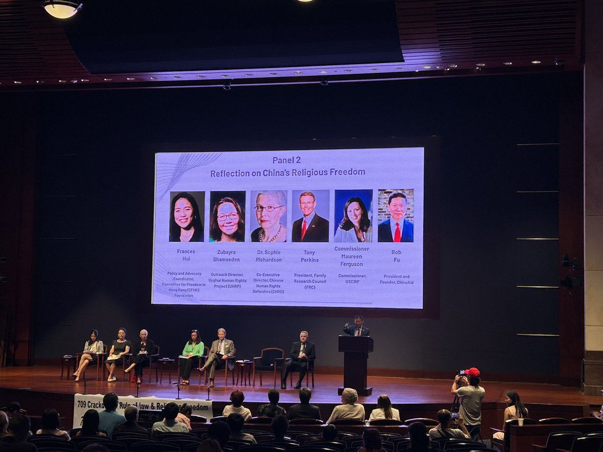 We were honored to see Rep. Chris Smith join the second panel of today’s symposium, bringing critical attention to the CCP’s assault on religious freedom and the rule of law. His continued advocacy is a powerful voice for human rights.