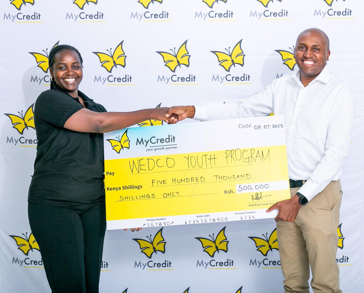 CapitalFMKenya's tweet photo. MyCredit Donates Sh500,000 to support youth empowerment through WEDCO Program https://t.co/I2GIwiZnUw https://t.co/bYYf6BQWcA