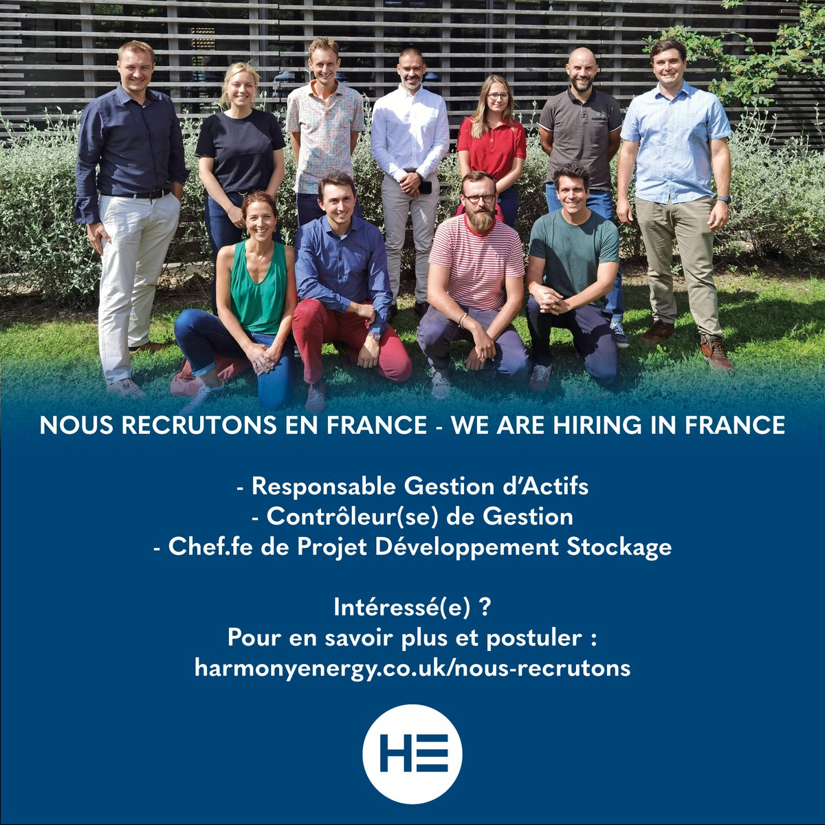 Harmony Energy (@harmony_energy_) on Twitter photo š«š· š¢Ā NOUS RECRUTONS EN FRANCE š¢
ā”ļøĀ Responsable Gestion dāActifs
ā”ļøĀ ContrĆ“leur(se) de Gestion
ā”ļøĀ Chef.fe de Projet DĆ©veloppement Stockage
IntƩressƩ(e) ? DƩcouvrez les offres et postulez sur notre site : harmonyenergy.co.uk/nous-recrutons/
Rejoignez-nous pour un avenir plus durable š š«š· š¢Ā NOUS RECRUTONS EN FRANCE š¢
ā”ļøĀ Responsable Gestion dāActifs
ā”ļøĀ ContrĆ“leur(se) de Gestion
ā”ļøĀ Chef.fe de Projet DĆ©veloppement Stockage
IntƩressƩ(e) ? DƩcouvrez les offres et postulez sur notre site : harmonyenergy.co.uk/nous-recrutons/
Rejoignez-nous pour un avenir plus durable š