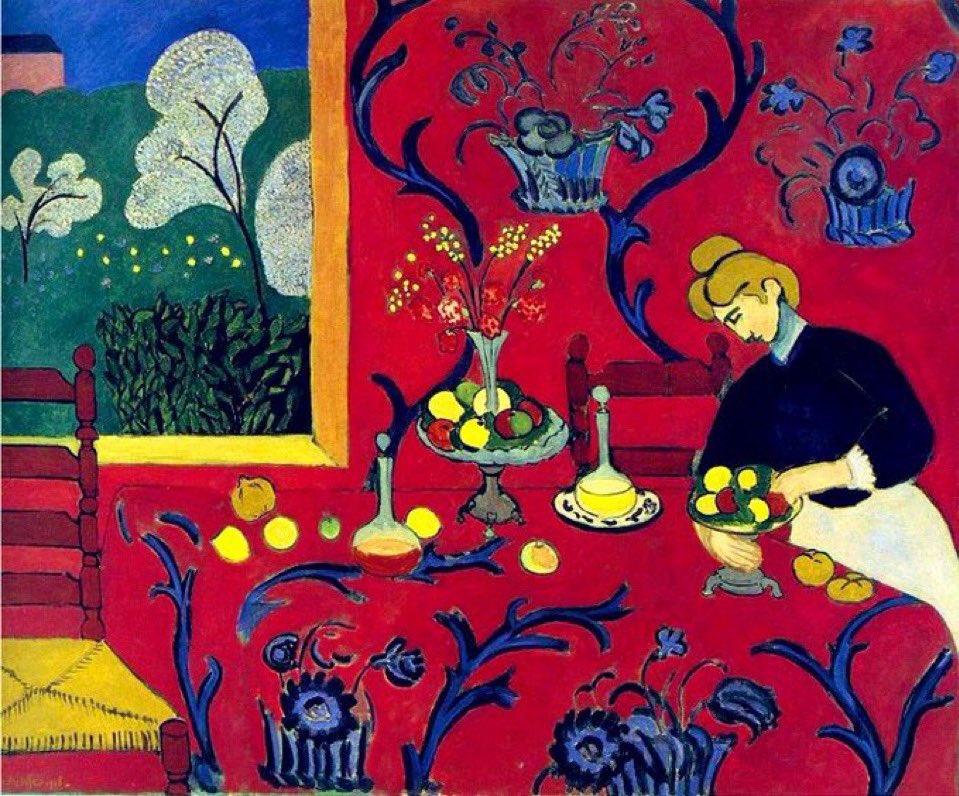AlessandroForn6's tweet image. Henri #MATISSE, "THE RED ROOM” 1908 #art #arttwit #iloveart #red #ArtLovers #fauve #fauves