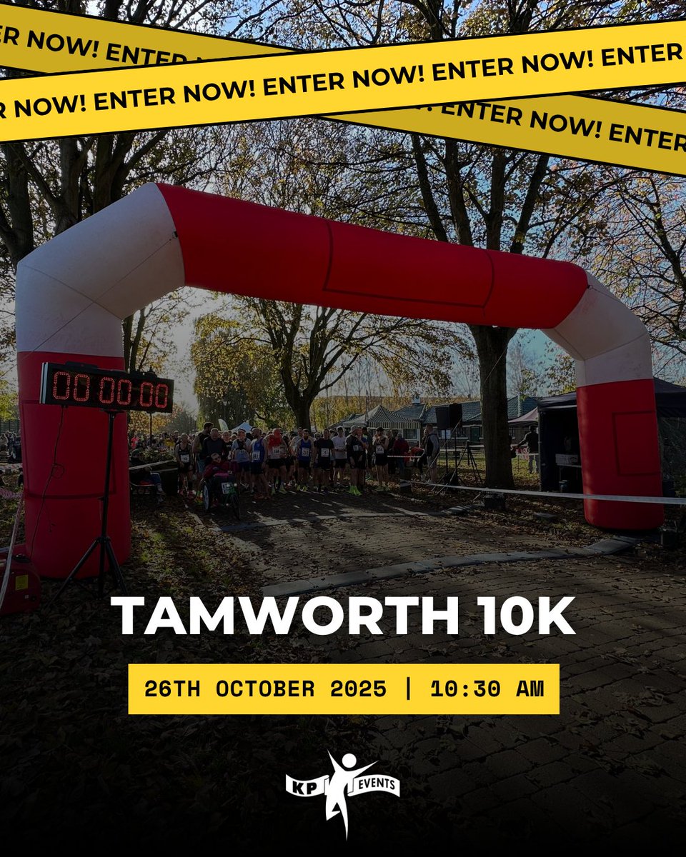 It’s the start of August already, October is just around the corner! ⏱️

Sign up to the Tamworth 10K here: tamworth10k.co.uk

🏃💪
#KPEvents #RunStrong #Tamworth10K