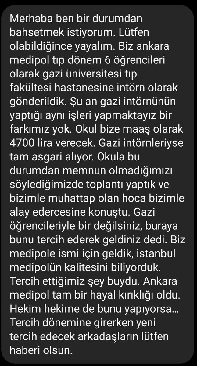 Tıbbiyeli Sözlük (@tibbiyelisozluk) on Twitter photo İddia vahim bir o kadar da üzücü,iddiada adı geçen kim varsa açıklama yapsa da tüm hekim kamuoyu da gerçeği bir öğrense..
Doğrulama ya da yanlışlama için yoruma buyrun..
<a href="/drfahrettinkoca/">Dr. Fahrettin Koca</a> İddia vahim bir o kadar da üzücü,iddiada adı geçen kim varsa açıklama yapsa da tüm hekim kamuoyu da gerçeği bir öğrense..
Doğrulama ya da yanlışlama için yoruma buyrun..
<a href="/drfahrettinkoca/">Dr. Fahrettin Koca</a>