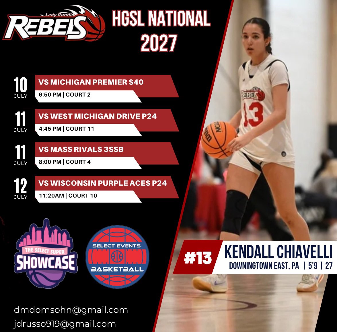Kendall Chiavelli (@kendallchiavel3) on Twitter photo Can’t wait to get back on the court this weekend with my <a href="/LadyRunnin/">Lady Runnin Rebels</a> teammates in Ohio! Come check us out! <a href="/domsohn11/">Darren Domsohn</a> <a href="/deastgirlsbball/">D'East Girls Basketball</a> Can’t wait to get back on the court this weekend with my <a href="/LadyRunnin/">Lady Runnin Rebels</a> teammates in Ohio! Come check us out! <a href="/domsohn11/">Darren Domsohn</a> <a href="/deastgirlsbball/">D'East Girls Basketball</a>