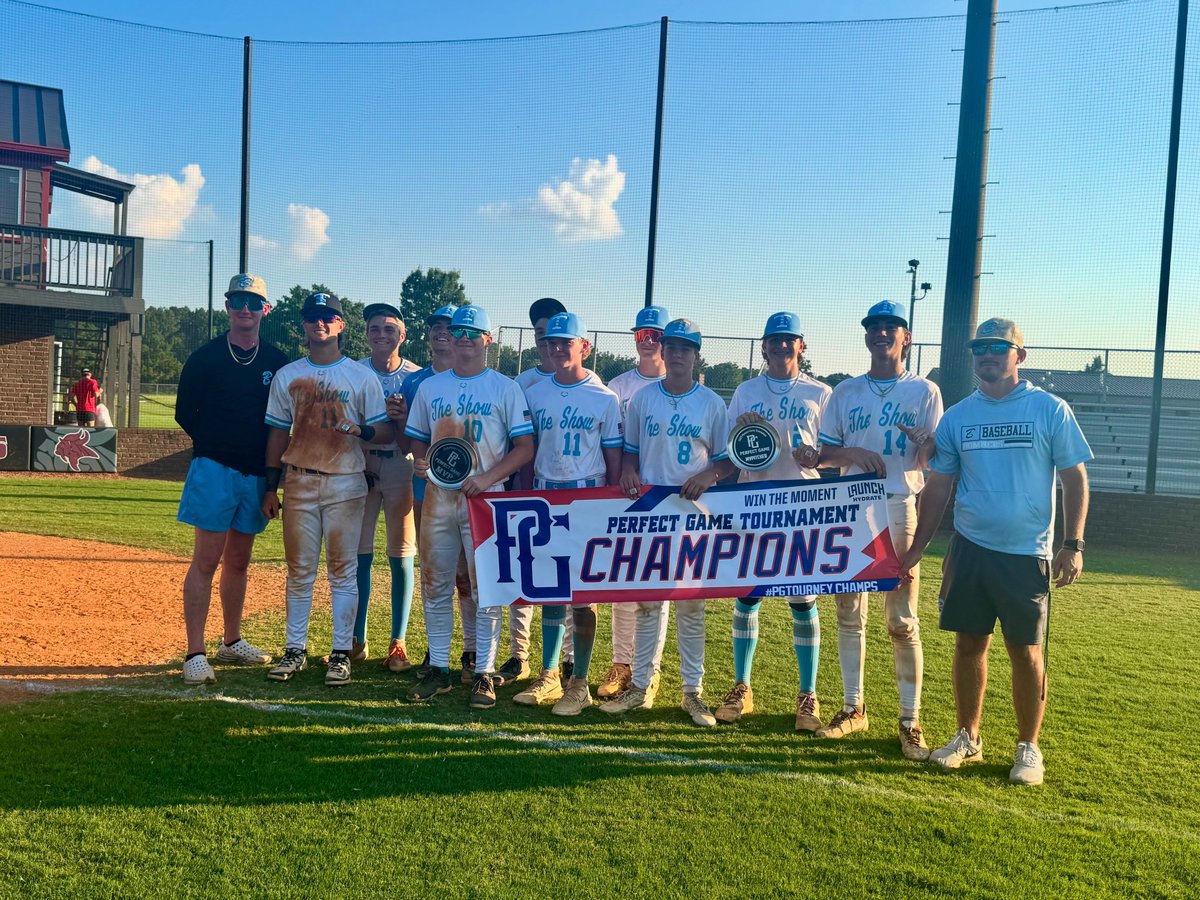Bombers Sports Academy (@bombersacademy) on Twitter photo The Show 15u caps off an impressive weekend with a undefeated record, taking home Top Honors at the PG Summer Classic!
<a href="/1trojanbaseball/">Carrollton Trojan Baseball</a> <a href="/CWhit_RHSBsb/">Chase Whitley</a>
<a href="/CHSLionsBsball/">CHS Lions Baseball</a> <a href="/PG_Scouting/">Perfect Game Scout</a>
<a href="/PerfectGameUSA/">Perfect Game USA</a> <a href="/BremenBaseball_/">Blue Devil Baseball</a>
<a href="/_VRHS_Baseball/">Villa Rica High School Baseball</a> The Show 15u caps off an impressive weekend with a undefeated record, taking home Top Honors at the PG Summer Classic!
<a href="/1trojanbaseball/">Carrollton Trojan Baseball</a> <a href="/CWhit_RHSBsb/">Chase Whitley</a>
<a href="/CHSLionsBsball/">CHS Lions Baseball</a> <a href="/PG_Scouting/">Perfect Game Scout</a>
<a href="/PerfectGameUSA/">Perfect Game USA</a> <a href="/BremenBaseball_/">Blue Devil Baseball</a>
<a href="/_VRHS_Baseball/">Villa Rica High School Baseball</a>