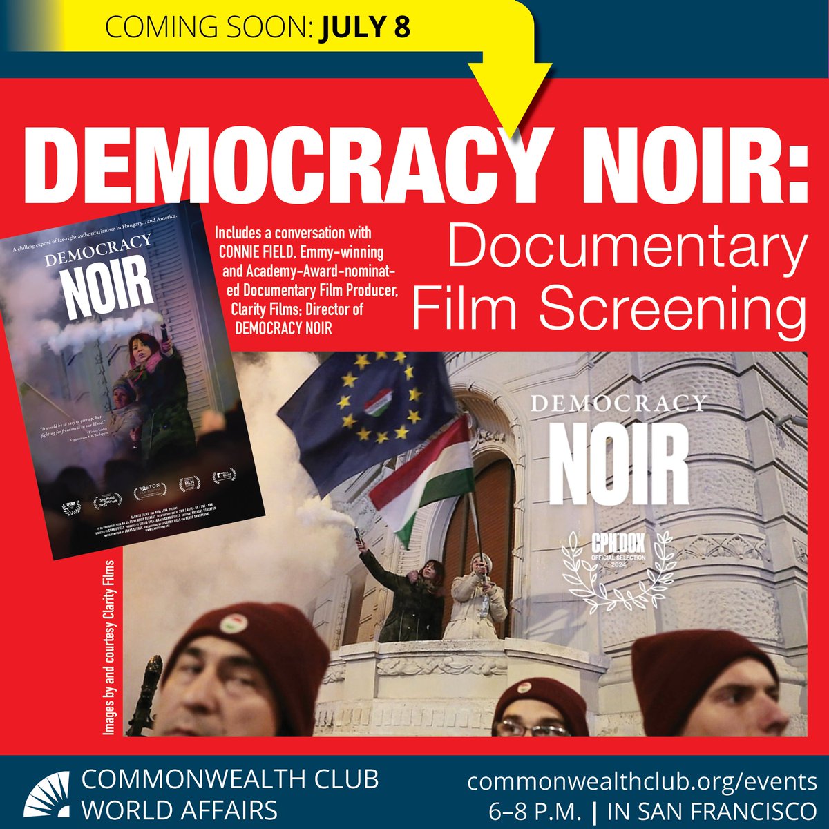 Commonwealth Club World Affairs of California (@cwclub) on Twitter photo Tonight <a href="/cwclub/">Commonwealth Club World Affairs of California</a> in San Francisco:
• 6 PM PDT / Democracy Noir: Documentary Film Screening
Details & tickets: commonwealthclub.org/events/2025-07… Tonight <a href="/cwclub/">Commonwealth Club World Affairs of California</a> in San Francisco:
• 6 PM PDT / Democracy Noir: Documentary Film Screening
Details & tickets: commonwealthclub.org/events/2025-07…