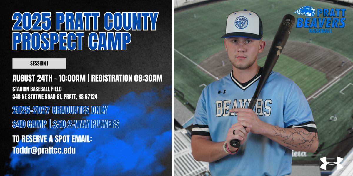 Excited to announce our prospect camp again this year! 

Sunday August 24th

Please reach out if interested in securing a spot!

#RollBeavs