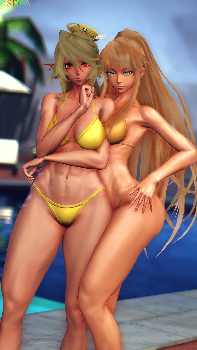 vikard_fine's tweet photo. #PSO2NGS_S︎S 
#メンテの日じゃないけどssを貼る
推しのinaさんとSS　めちゃ美人でスタイルめちゃいい
これは家宝にしなきゃ！ https://t.co/F9vJCQdaUR