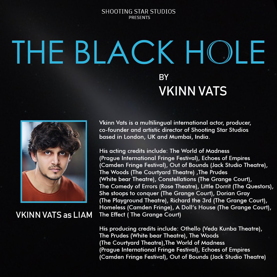 Shooting Star Studios (@pro_shootingss) on Twitter photo Meet the Writer, Director, Actor, Producer of the brand new visceral drama “The Black Hole” - Global Rising Super Star <a href="/vkinn_vats/">VKINN VATS</a>
BAFTA nominee Paddy Cunneen on Vkinn: “A Naturally Big Performer.”
<a href="/theSpaceUK/">theSpaceUK</a> <a href="/edfringe/">Edinburgh Festival Fringe</a> <a href="/EdinFortyNine/">EdinFortyNine</a> <a href="/HoldenStreet/">HoldenStreetTheatres</a> <a href="/situpawards/">Sit Up Awards</a> Meet the Writer, Director, Actor, Producer of the brand new visceral drama “The Black Hole” - Global Rising Super Star <a href="/vkinn_vats/">VKINN VATS</a>
BAFTA nominee Paddy Cunneen on Vkinn: “A Naturally Big Performer.”
<a href="/theSpaceUK/">theSpaceUK</a> <a href="/edfringe/">Edinburgh Festival Fringe</a> <a href="/EdinFortyNine/">EdinFortyNine</a> <a href="/HoldenStreet/">HoldenStreetTheatres</a> <a href="/situpawards/">Sit Up Awards</a>