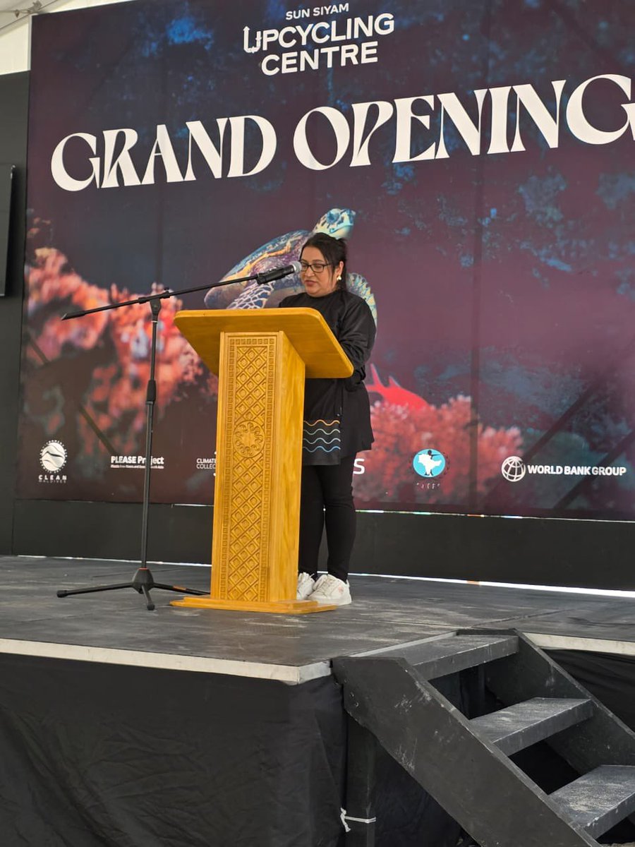 clean_maldives's tweet photo. Grand Opening of the first Plastic Upcycling Centre in the Maldives.
#plasticpollutionsolution
@Happittu
@siyamworldmv
#PLEASEproject
@WorldBank
@UNOPS
@sacep_org
@MoTmv https://t.co/VHKBJ2PLqP
