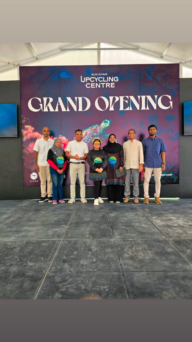 Grand Opening of the first Plastic Upcycling Centre in the Maldives. 
#plasticpollutionsolution
<a href="/Happittu/">Hafsath Aleem 🇲🇻</a> 
<a href="/siyamworldmv/">Siyam World Maldives</a> 
#PLEASEproject
<a href="/WorldBank/">World Bank</a> 
<a href="/UNOPS/">UNOPS</a> 
<a href="/sacep_org/">South Asia Cooperative Environment Program (SACEP)</a> 
<a href="/MoTmv/">Ministry of Tourism and Environment</a>