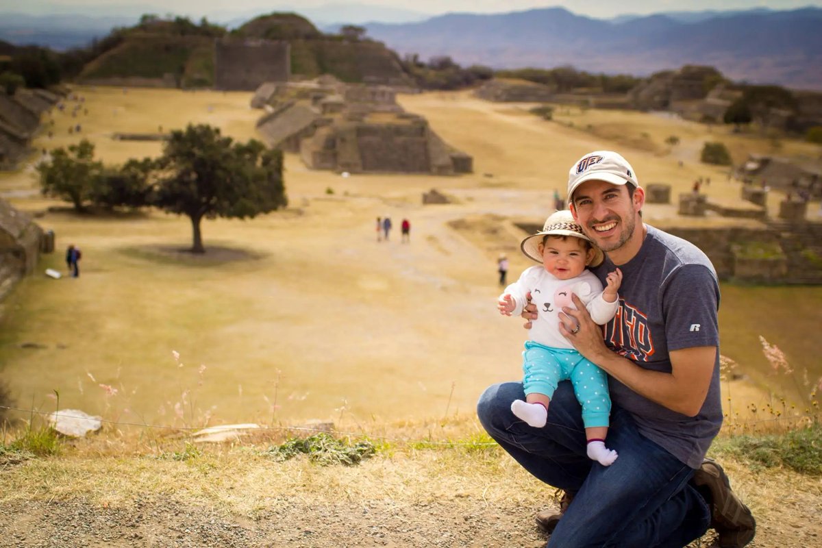 UTEP's tweet image. UTEP alum Ivan Garcia showed his school spirit while visiting Monte Albán, Oaxaca, México. ⛏️ Have travel photos in your UTEP gear? You could be featured in an upcoming issue of UTEP Magazine! 📙 🌎 Send them to socialmedia@utep.edu with the subject line #MinersAroundTheWorld.