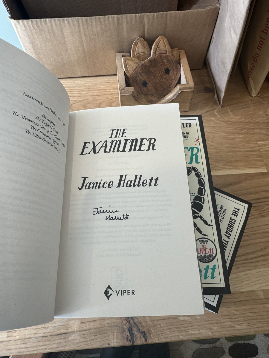 Fox Lane Books 🦊 (@foxlanebooks) on Twitter photo 📣 Last few copies remaining!
Get your hands on the exclusive #IndieBookshop edition of The Examiner by <a href="/JaniceHallett/">Janice Hallett</a> – complete with #SIGNED copy & eye-catching #sprayededges
🕵️ Six students. One murder. Your time starts now...
Brilliant, twisty, and meticulously plotted. A 📣 Last few copies remaining!
Get your hands on the exclusive #IndieBookshop edition of The Examiner by <a href="/JaniceHallett/">Janice Hallett</a> – complete with #SIGNED copy & eye-catching #sprayededges
🕵️ Six students. One murder. Your time starts now...
Brilliant, twisty, and meticulously plotted. A