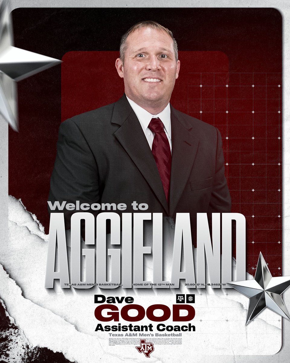 aggiembk's tweet image. Welcome to Aggieland, Dave Good ๐ก
๐ aggi.es/3IwoXBY
#GigEm | #BuckyBall