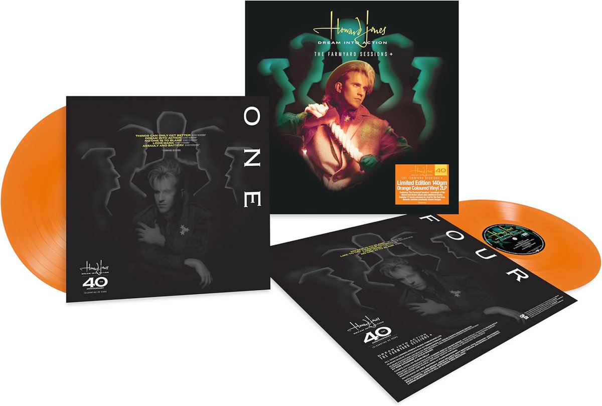 The early 'Farmyard Sessions' from #HowardJones' 1985 album 'Dream Into Action' are issued on LP for the first time in this 2LP orange vinyl set &gt; bit.ly/4nB1IXt