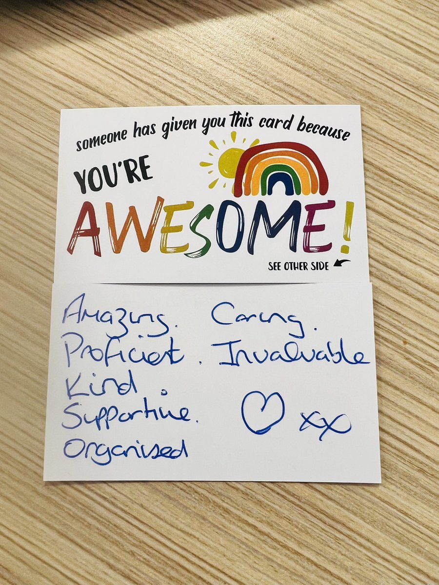 VeritySaber's tweet photo. Ps, I came back from lunch to this lovely note from a colleague, one of our Pride giveaways. 

🌈 🌈🌈🌈🌈 https://t.co/k4rbUO5Myv