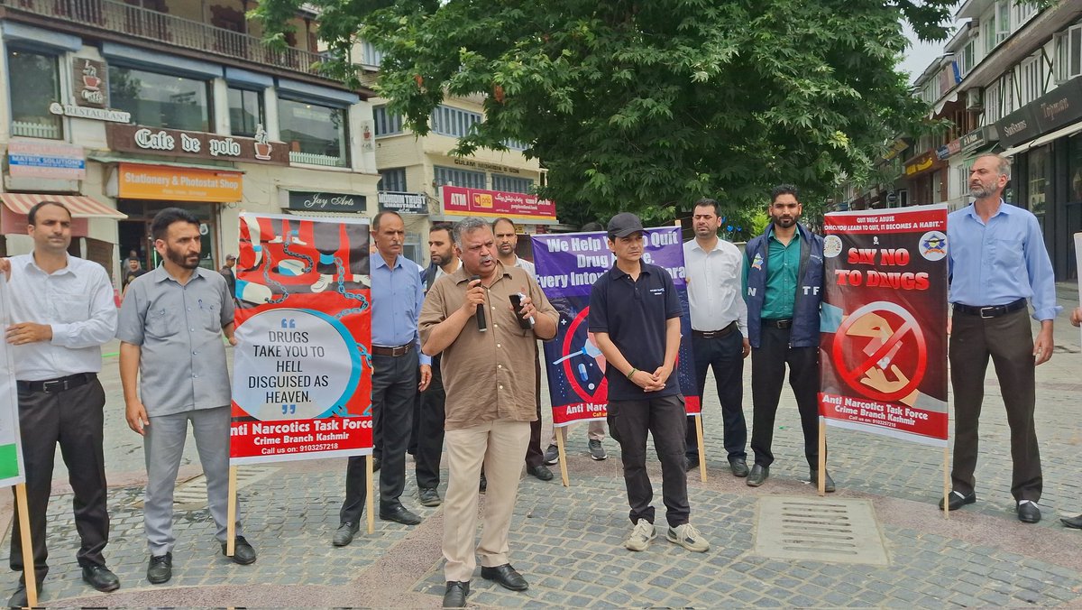 Attended the Walkathon to observe International Day Against Drug Abuse &amp; Illicit Trafficking at Srinagar J&amp;K Organized by Narcotics Control Bureau &amp; Anti Narcotics Task Force Crime Branch J&amp;K Police ##DrugFreeKashmir #SaveLives