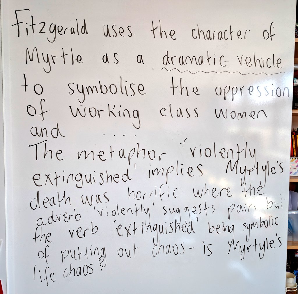 SecondaryEng's tweet image. As Y9 are SO engrossed in The Great Gatsby, I took the opportunity to introduce them to the notion of a dramatic vehicle/symbolism: encouraging that, actually, this is not a novella of drama - rather a nod to much bigger societal issues perpetuated through patriarchal capitalism.