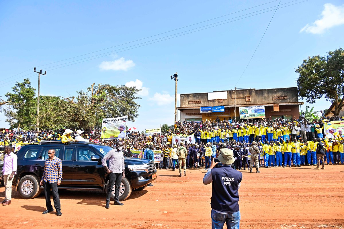 Maama Janet and I presided over the groundbreaking of the  12km Bukasa–Sentema–Kakiri Road, this is an  important link that will ease movement, boost trade and deepen integration, in line with Point 5 of our 10-Point Programme. 

From the time of the bush, there have been all