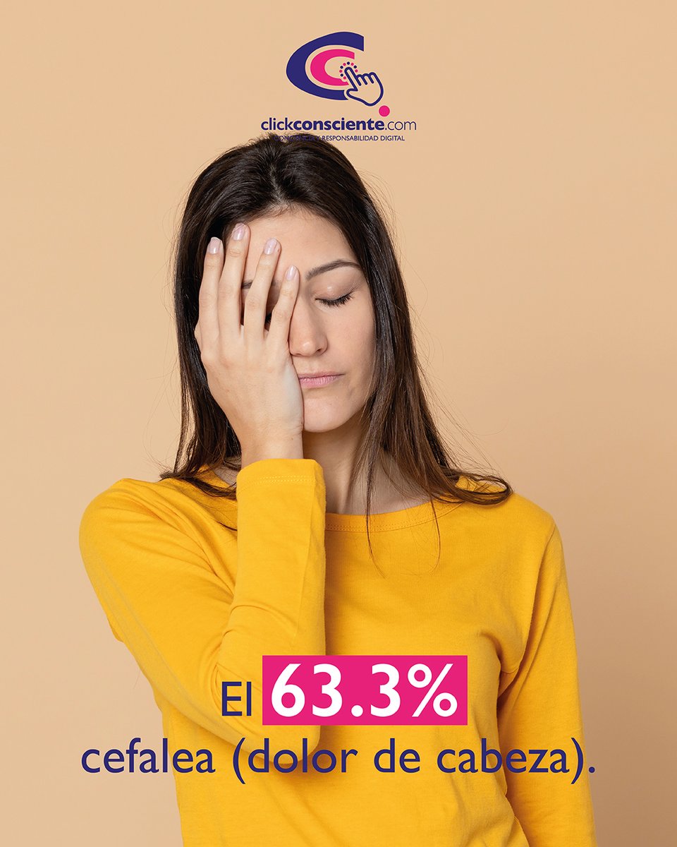 ClickConsciente's tweet photo. En números, el #textneck (Cuello de texto) no es una moda, es una alerta:
71% de jóvenes universitarios presenta dolor cervical
63% cefalea
54% irritabilidad
50% ansiedad
21% malestar ocular
.
#Clickconsciente #SaludDigital https://t.co/2318Q9JN8a
