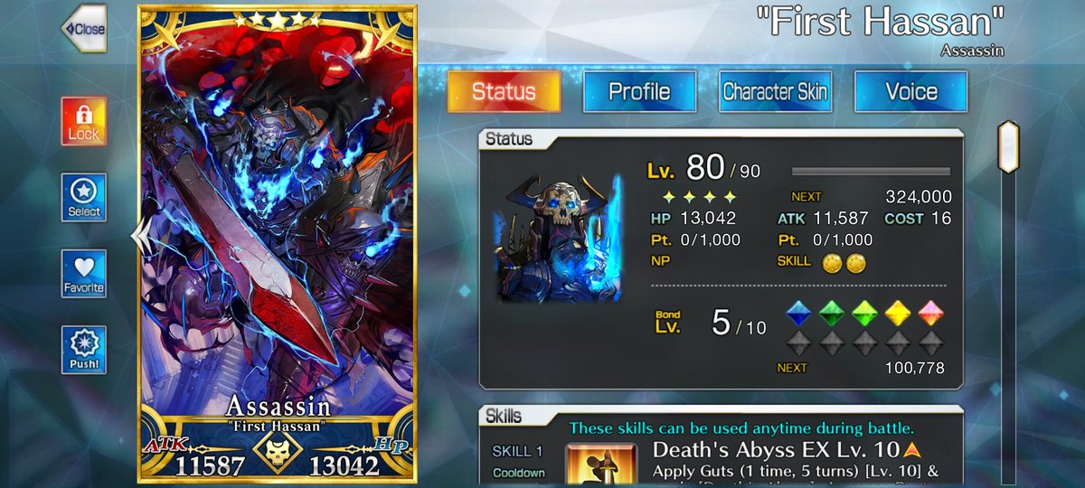 ShinnTypeMoon's tweet photo. First Hassan 4th Ascension 💀#FateGrandOrder #FGO #FateGOUSA #FirstHassan #Assassin https://t.co/LDWhgWBrg5
