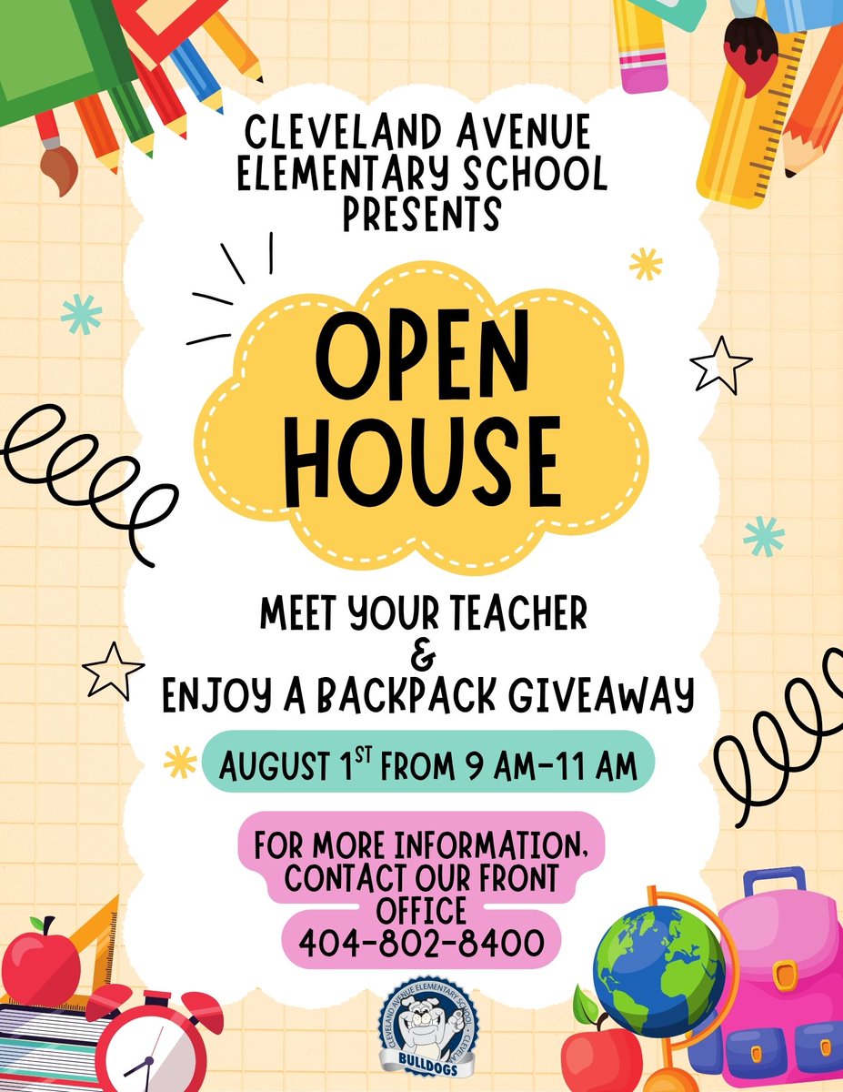 Open House is in a few weeks! We can't wait to see our sweet students!