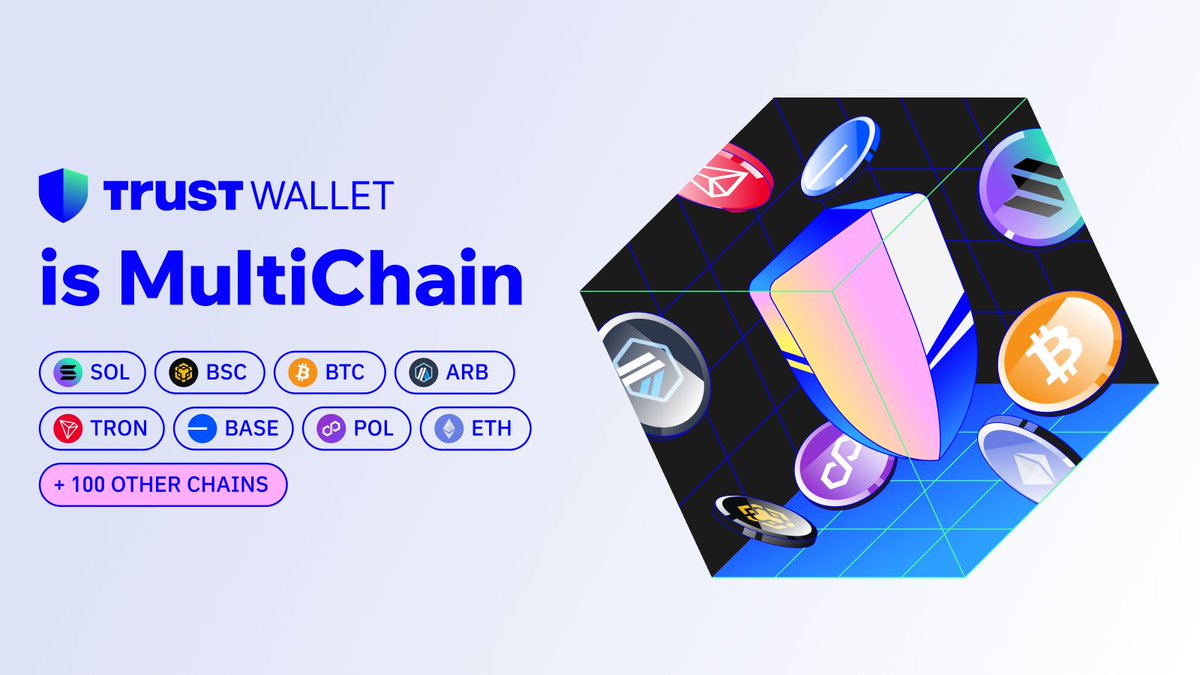 One wallet. Every chain. No limits. Trust Wallet lets you explore 100+  blockchains & 10M+ assets, more than any other Web3 wallet Why play small?  Swap, store &flex across the whole crypto