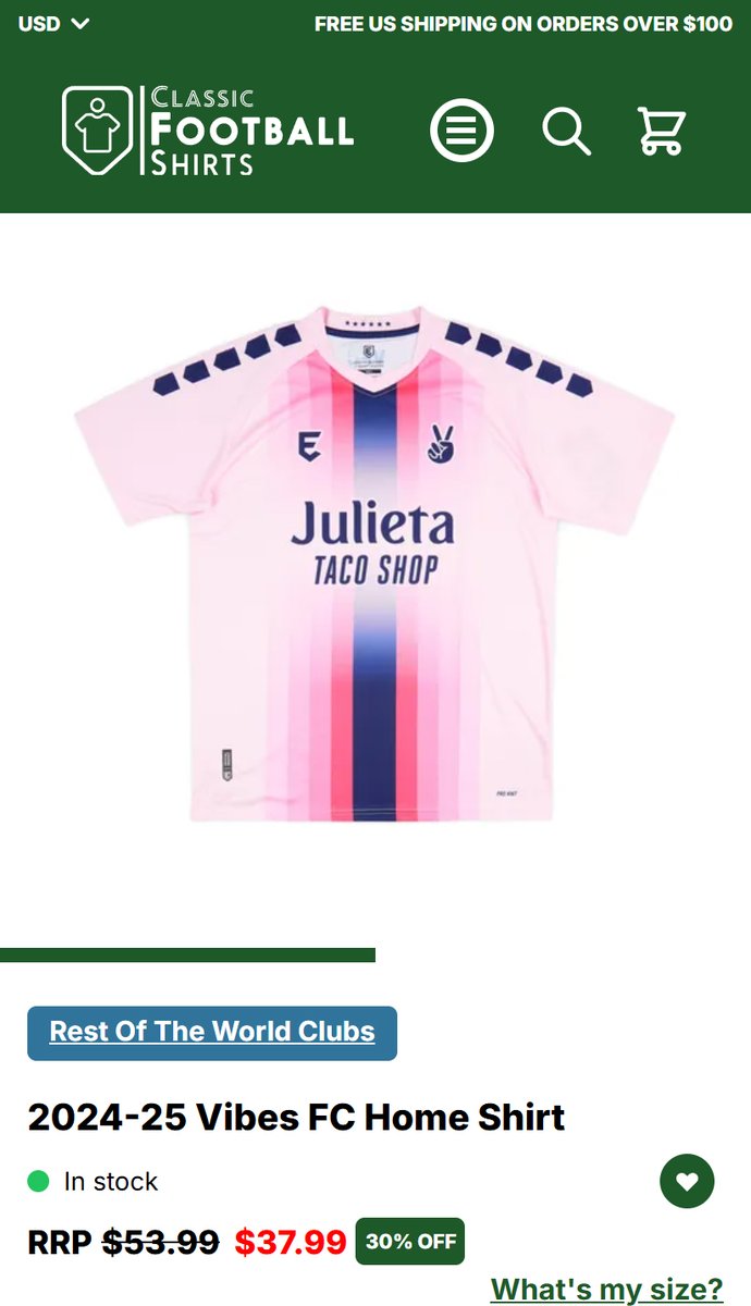 Two of our best Sunday League jerseys have found their way onto Classic Football Shirts 🤩

Shop now and support some local teams!