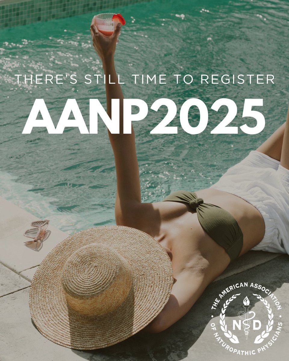 There’s still time to register for AANP 2025! Join the largest gathering of naturopathic doctors in the country, happening July 10–12 in beautiful Indian Wells, CA — or attend virtually from wherever you are.

Register here bit.ly/AANP2025 

#AANP2025