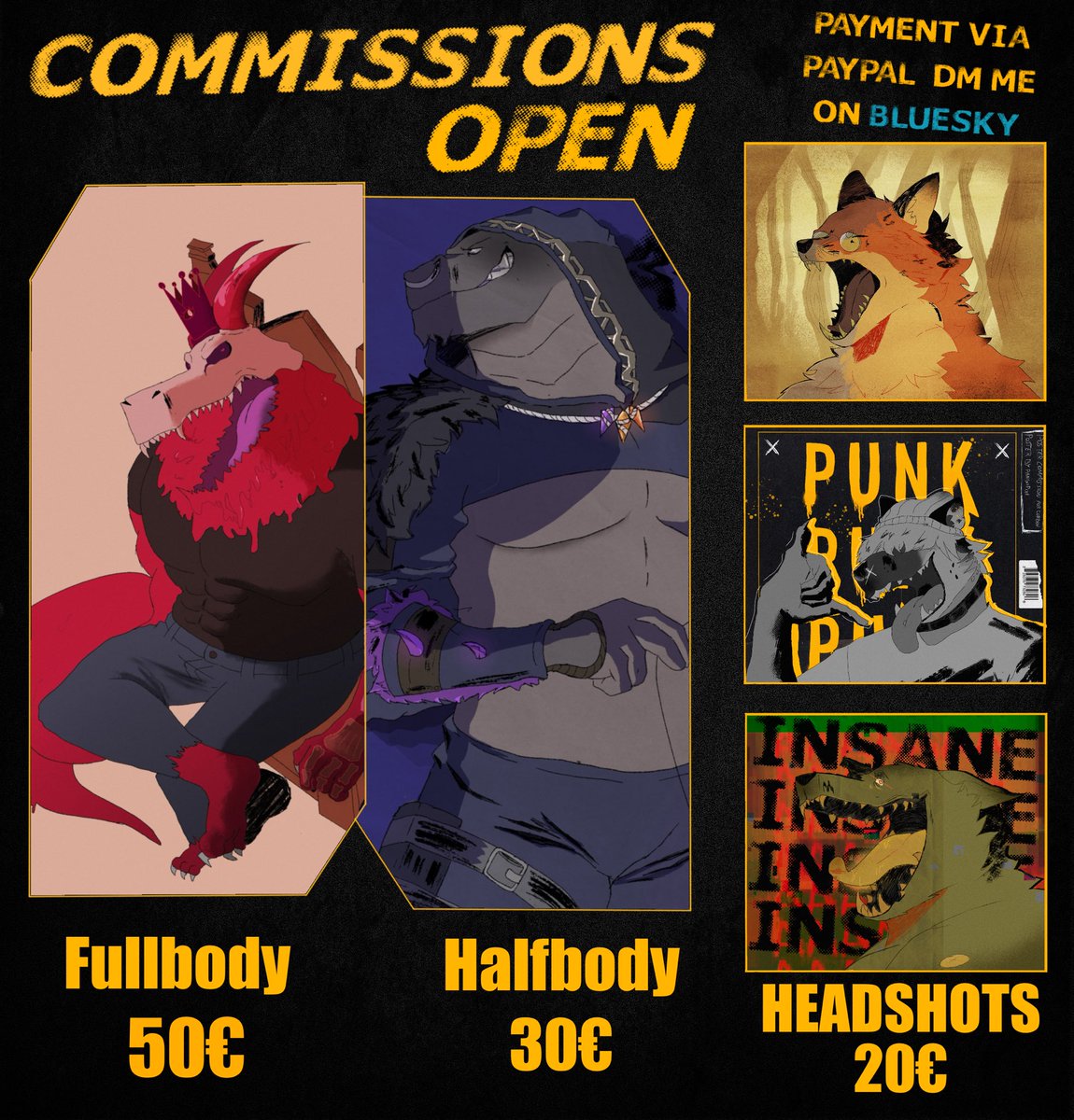 PaniniPixe's tweet image. Hello I鈥檓 opening commissions again :3
Dm me on the blue site for taking commissions
